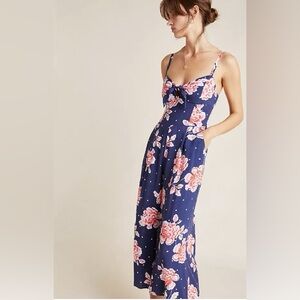 Anthropologie Yumi Kim Josie Jumpsuit with Sweetheart Neckline M NWT
